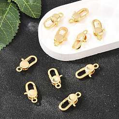 SHEGRACE Brass Lobster Claw Clasps&nbsp;XGR0014G-50G