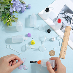 18pcs 6 colors Plastic Glue Liquid Container&nbsp;AJEW-GF0009-55A