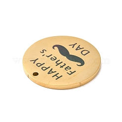 Father's Day Theme 304 Stainless Steel Pendants&nbsp;LS-STAS-E171-02G