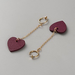 Alloy Wood Hoop Earrings&nbsp;EJEW-WH0098-41G