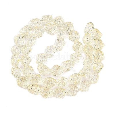 Electroplate Glass Beads Strands&nbsp;EGLA-N012-08F-1