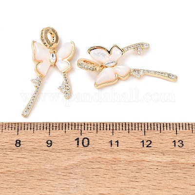 Wholesale Brass Micro Pave Clear Cubic Zirconia Pendants