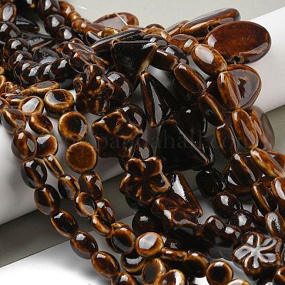 Handmade Porcelain Beads Strands&nbsp;PORC-B002-19D-1