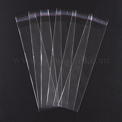 セロハンのOPP袋  長方形  透明  30x8cm  一方的な厚さ：0.035mm  インナー対策：27x8のCM&nbsp;OPC-R012-55-1