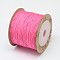 Nylon Braided Cord for Jewelry Making Macrame Craft, Hot Pink, 0.6mm, about 109.36 yards(100m)/roll