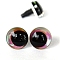 Plastic Doll Eye for Doll Makings, Coral, 12mm