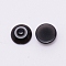 Resin Cabochons, Eye, Black, 8x3.5mm