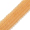 Transparent Glass Beads Strands, Faceted, Frosted, Rondelle, PeachPuff, 10mm, Hole: 1mm, about 60~61pcs/strand, 46~48cm