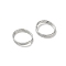 Brass Split Key Rings, Ring, Platinum, 10x0.7mm, Inner Diameter: 8.5mm