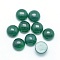 Natural Green Onyx Agate Cabochons, Half Round, 6x3~3.5mm