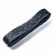 Mesh Ribbon, Plastic Net Thread Cord, with Flower Pattern, Slate Gray, 50mm, about 50yards/bundle