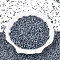 Glass Seed Beads, Ceylon, Round, Dark Gray, 2mm, Hole: 1mm, about 6666pcs/100g