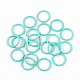 Spray Painted Iron Open Jump Rings&nbsp;IFIN-F149-B17-2