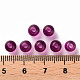 透明なアクリルビーズ  ラウンド  パープル  6x5mm  穴：1.8mm  約4400個/500g&nbsp;MACR-S370-A6mm-743-4