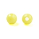 プラスチックビーズ  ラウンド  きいろ  6x5.5mm  穴：1.8mm  約3846個/500g&nbsp;MACR-S378-01I-2