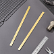 真鍮板4枚  金属板  長方形  ゴールドカラー  301x13.5x1.5mm&nbsp;DIY-PH0036-42-4