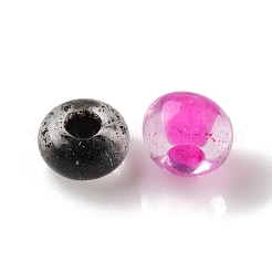 195g 15色 8/0個の透明ガラスシードビーズ  色の内側  丸い穴  ラウンド  ミックスカラー  3~3.5x2mm  穴：1~1.2mm  13 G /カラー&nbsp;SEED-YW0002-30