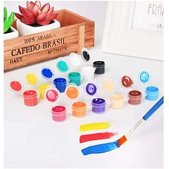 3ml 6箱プラスチック空のペンキパレット  絵の具箱  アートスクール用品  透明  16.8x2.1x1.5cm&nbsp;TOOL-PH0016-56-WH
