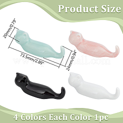 4Pcs 4 Colors Porcelain Chopsticks Rests&nbsp;DIY-WR0004-70