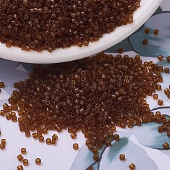 MIYUKIデリカビーズ  シリンダー  日本製シードビーズ  11/0  （db0709)透明ダークトパーズ  1.3x1.6mm  穴：0.8mm  約2000PCS /ボトル  10 G /ボトル&nbsp;SEED-JP0008-DB0709
