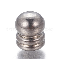 Tarnish Resistant 201 Stainless Steel Cord Ends&nbsp;STAS-P239-19P