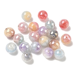 Luminous Two Tone Resin & Glitter Powder Beads&nbsp;RESI-F073-02