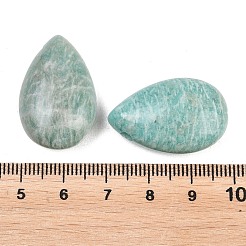 天然石アマゾナイトペンダント  ティアドロップチャーム  28~28.5x18~18.5x6~6.5mm  穴：2.5~3mm&nbsp;G-B195-02K