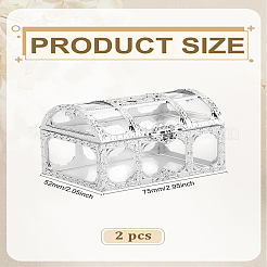 2Pcs Plastic Candy Treat Gift Boxes&nbsp;CON-LP0001-53A