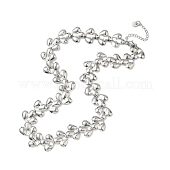 304 Stainless Steel Teardrop Link Chain Necklaces&nbsp;NJEW-D333-03P