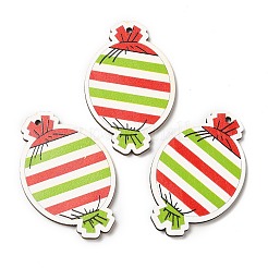 Single Face Christmas Printed Wood Big Pendants&nbsp;WOOD-D025-30