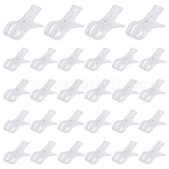 プラスチック製の衣類用防風クリップ  透明  90.5x48x26mm&nbsp;DIY-WH0899-808