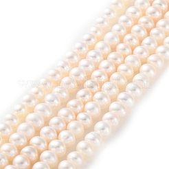Natural Cultured Freshwater Pearl Beads Strands&nbsp;PEAR-I007-02E-03C