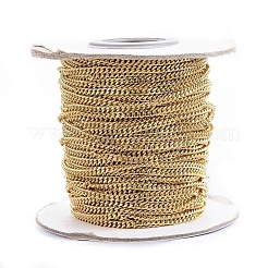 PVD Vacuum Plating 304 Stainless Steel Curb Chains&nbsp;CHS-P003-08G