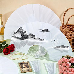 Cloth Hand Held Fan&nbsp;DIY-WH0579-95C