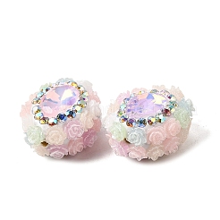Handmade Polymer Clay Rhinestone Beads&nbsp;CLAY-Z005-02
