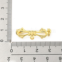 Bowknot Rack Plating Brass Brooches Findings&nbsp;KK-H738-35G
