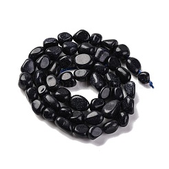 Synthetic Blue Goldstone Beads Strands&nbsp;G-G146-A35-01