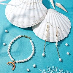 天然養殖淡水パールビーズ連売り100本  ポテト  アンティークホワイト  7~11x5.5~6.5mm  穴：0.7mm&nbsp;PEAR-PH0001-05