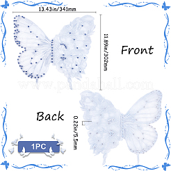 Ppolyester & Resin Thread Iron on/Sew On Patches&nbsp;PATC-WH20007-05B