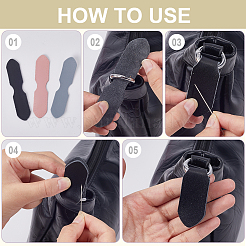 8 Bags 8 Colors Cowhide Purse Suspension Clasps Bag Strap Connector Fabric&nbsp;PURS-CL0001-04B