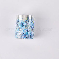 5ロール5色のペット用粘着紙装飾ステッカー  花  DIY フォトアルバム日記スクラップブック装飾用  ミックスカラー  50x0.1mm  2 m /ロール  1ロール/色&nbsp;DIY-CP0012-92
