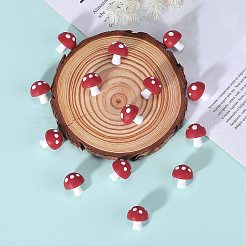 キノコシリコンフォーカルビーズ20個  DIYネックレスの製作  チョコレート  18mm  穴：2mm&nbsp;JX901B