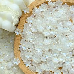 Electroplate Transparent Glass Beads&nbsp;PW-WG44A55-M