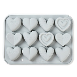 Heart Food Grade Silicone Molds&nbsp;X1-DIY-A051-02C