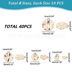 40Pcs 4 Style Brass Beads&nbsp;KK-PH0009-08