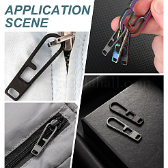 Titanium Alloy Zipper Pull Tabs&nbsp;PALLOY-WH0048-33B