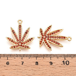 Brass Micro Pave Cubic Zirconia Pendants&nbsp;KK-N262-109B-G