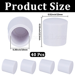 40Pcs Synthetic Rubber Screw Cover&nbsp;AJEW-CN0008-15B
