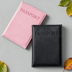2Pcs 2 Colors PU Leather Passport Cover&nbsp;OFST-CL0001-10A