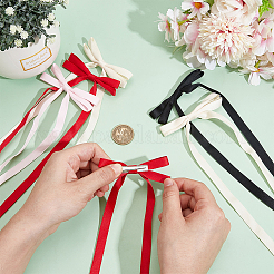 Big Bowknot Polyester Alligator Hair Clips&nbsp;AJEW-CP0008-39A